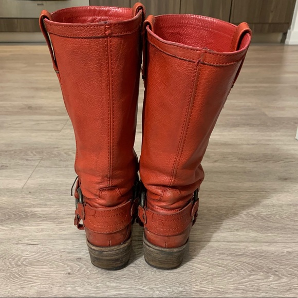 Frye Carson Harness Distressed Boots - Picture 7 of 11